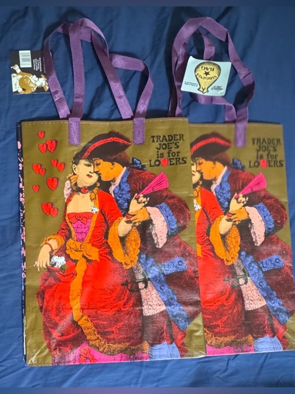 Trader Joe's I Totes (Lot  of 5) I Virginia Sate & Delaware State Themes
